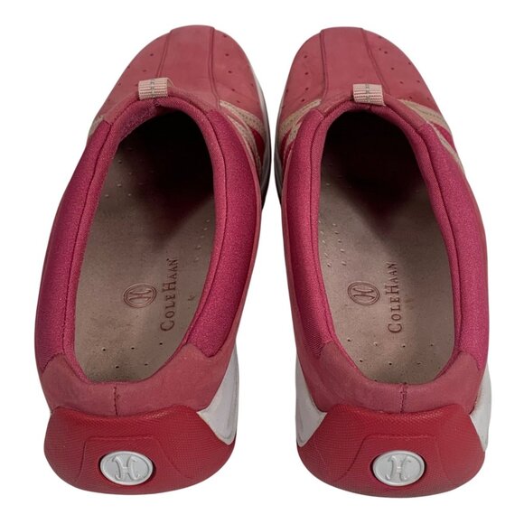 Cole Haan Air Womens Slide Mules Pink Suede Mesh Comfort Casual Shoes SZ 8.5AA - Picture 4 of 9